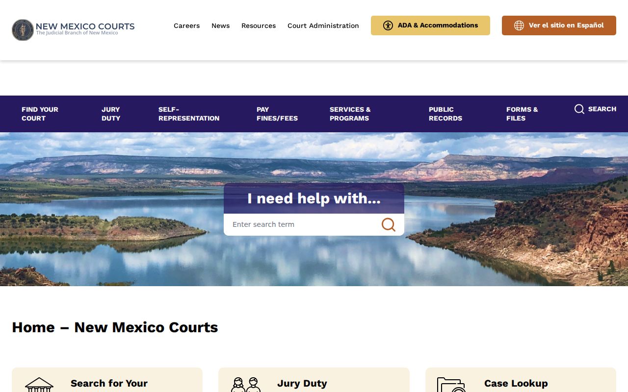 Quay County court docket New Mexico judiciary Case Lookup navigation